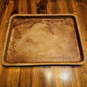 Pampered Chef Toaster Oven Stone Stoneware Baking Sheet Small Tray 061203